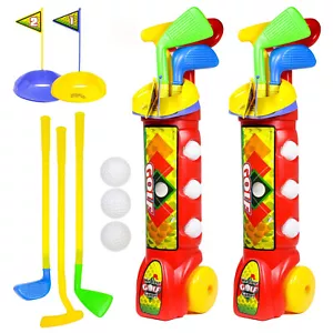 (2 Pack) Kids Indoor Golf Club Toddler Activity Pretend Play Set, Ages 3-8 - Picture 1 of 6