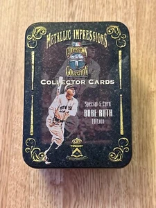 Babe Ruth Metallic Impressions Cooperstown Collectors Cards - Special 5 Card Tin - Bild 1 von 9