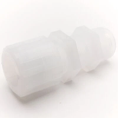 Parker GAMS-1212-P Male Straight Adapter PFA, 150psi, 3/4" NPT - 3/4" Tube - Image 1 of 4