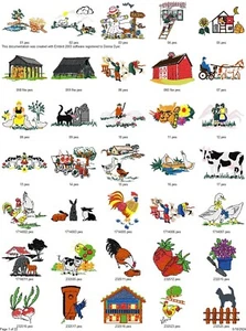 743 DISEÑOS DE GRANJA COLECCIÓN DISEÑOS DE MÁQUINAS DE BORDAR COLECCIÓN UNIDAD USB PES - Imagen 1 de 22
