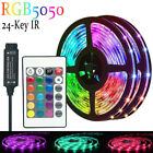 5V USB LED Strip Lights TV Back Light 5050 RGB Colour Changing with 24Key Remote