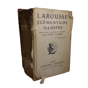Larousse élémentaire illustré 1923 Claude Paul Augé dictionnaire France N8166 - Imagen 1 de 12