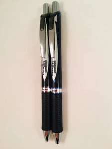 Pentel Energel PRO Design Permanent Gel Black/Blue Ink Metal Tip 0.7 -Set 2 Pens - Picture 1 of 3