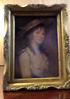 Portrait de Miss Constable (1787) par George Romney imprimé vintage encadré