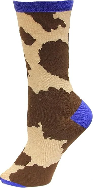 Hotsox Cow Socks, Natural Melange, 1 Pair, Women Shoe 4-10 - Image 1 of 1