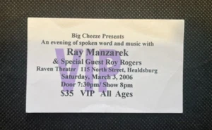 THE DOORS RAY MANZAREK TICKET STUB 3.3.2006 - Bild 1 von 2