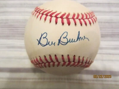 BILL BUCKNER AUTOGRAPHED (AL BROWN) BASEBALL ... JSA # QQ39269  - Image 1 of 4