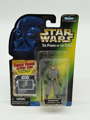 Figura de acción Star Wars Power of the Force POTF Freeze Frame Capitán Piett Foto 1 de 2
