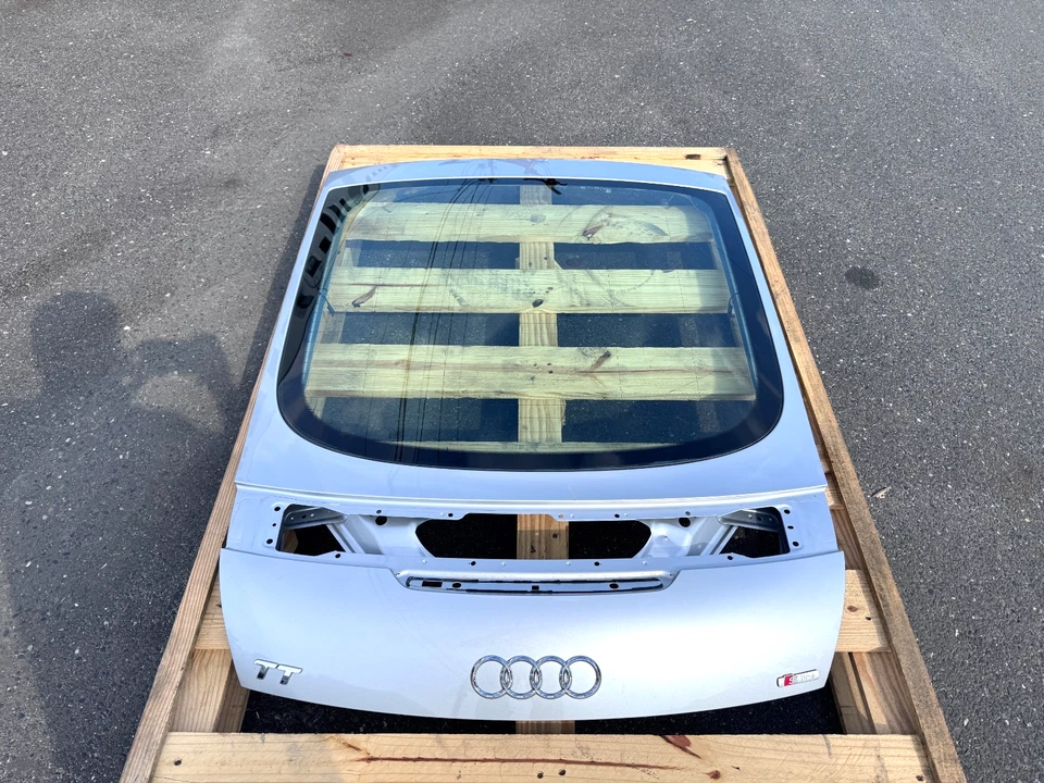2007–2015 AUDI TT QUATTRO CUPÊ PORTA TRASEIRA PORTA TRASEIRA TAMPA DA ESCOTILHA PRATA FABRICANTE DE EQUIPAMENTO ORIGINAL - Imagem 1 de 4