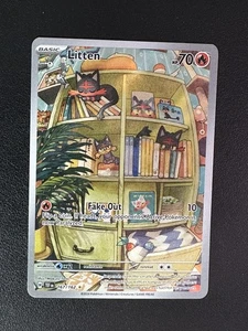 Pokemon TCG Litten SV05: Temporal Forces 167/162 Illustration Rare - Picture 1 of 2