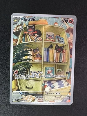 Pokemon TCG Litten SV05: Temporal Forces 167/162 Illustration Rare - Image 1 of 2