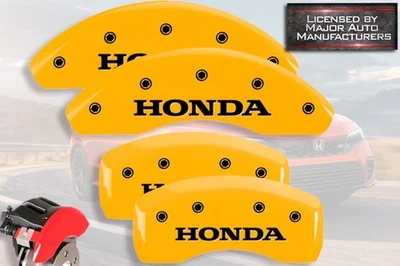 Cubiertas de pinza de disco de freno MGP 2024 "Honda" Accord EX LX delanteras + traseras amarillas 4 piezas Foto 1 de 4