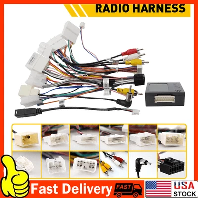 For Toyota Radio Stereo Car Wire Harness Cable Adapter w/ Canbus BOX - Image 1 of 4