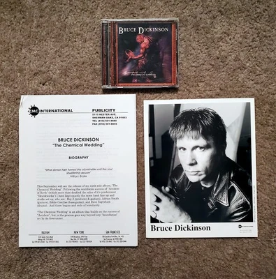 Bruce Dickinson 1998 Press Kit & Chemical Wedding CD - Image 1 of 3