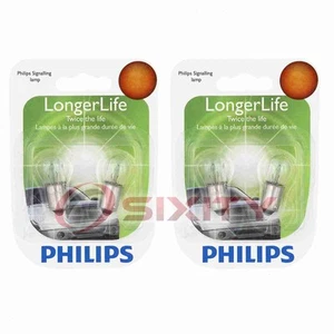 2 pc Philips Rear Side Marker Light Bulbs for Dodge Charger 1975-1976 dq - Picture 1 of 5