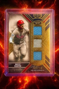🔥2025 Tier One Bryce Harper Triple Patch /149 Game Used Relic💎OG Breaks🔥 - Bild 1 von 3