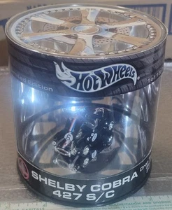 HOT WHEELS LATA DE ACEITE SHELBY COBRA 427 S/C DROP TOPS coche de juguete fundido a presión negro - Imagen 1 de 5