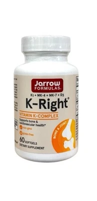 Jarrow Formulas K-Right Vitamin K Complex, 60 Softgels, EXP 10/2025 - Image 1 of 2