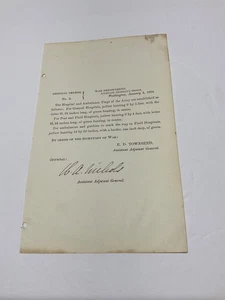 BÜRGERKRIEG LAZARETT FAHNEN BESCHREIBUNG ORDEN 1864 SGN GENERALMAJOR WA NICHOLS - Bild 1 von 9