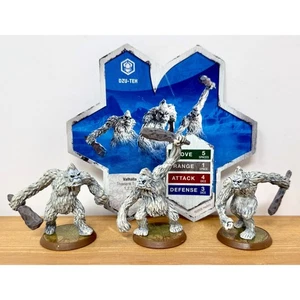Heroscape Dzu-Teh Figuren Set & Karte Schneejäger Thaelenk Tundra - Bild 1 von 4