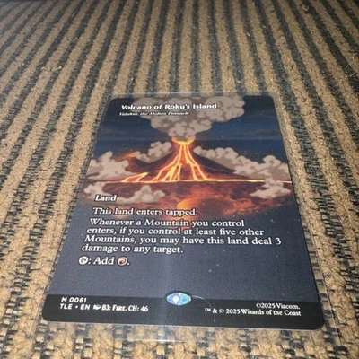 MTG Volcano of Roku's Island - Valakut, the Molten Pinnacle, NM-Mint, Borderless - Image 1 of 2