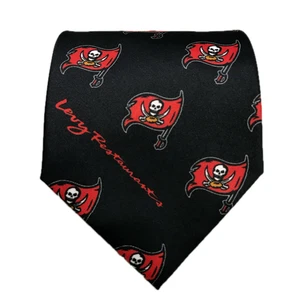 Tampa Bay Buccaneers Neck Tie Anthony Polyester Team NFL Vintage Geometric Levy - Picture 1 of 9