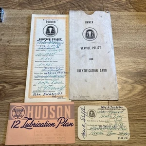Owner service policy and identification card Hudson - Picture 1 of 3
