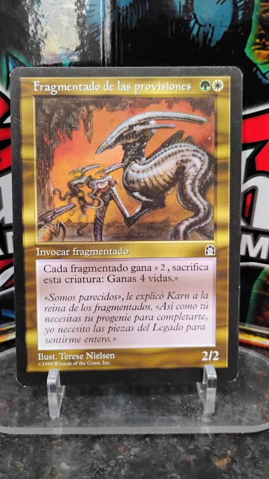 VICTUAL SLIVER Spanish Version MAGIC The Gathering SUMMON 1998 Trading Card MTG - Image 1 of 2