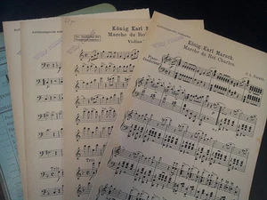 salon orchestra parts C.L. UNRATH Koenig Karl Marsch - Picture 1 of 1