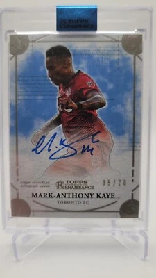 2022 Topps Renaissance MLS Engravement Autograph Mark-Anthony Kaye EA-MK1 /20 - Image 1 of 2