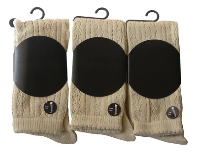 Damas 3 pack Rodilla Alta Otoño Invierno Algodón Escuela Tipo Pelerine Calcetines Moda  Foto 1 de 4