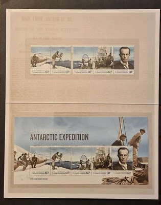 ANTÁRTIDA AUSTRALIANA 2014 XF MNH CONJUNTO EN CARPETA EXPLORADORES AVIÓN BARCO EXPEDICIÓN Foto 1 de 3