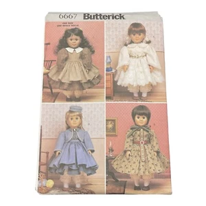 Butterick Vintage Schnittmuster #6667 18 Zoll Puppe historische Kleidung ungeschnitten - Bild 1 von 3