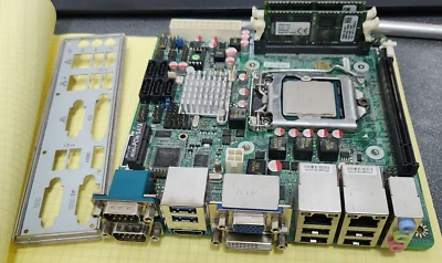 Jetway NF9J-Q87 IPC Motherboard w/16GB Memory, i7-4770 SR183 2.3Ghz CPU & I/O - Image 1 of 4