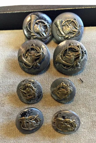 8 RALPH LAUREN  FOX HUNT BUTTONS  W/ FOX & HORN ( 2 SIZES) Cover