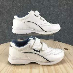 Propet Shoes Womens 7.5 B(M) Tour Walker Strap Sneakers White Leather W3902 - Picture 1 of 19