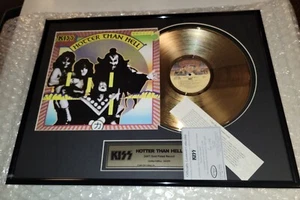 Kiss Hotter Than Hell Gold Record Signature Netwerk 2006 Numbered - Picture 1 of 11