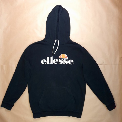 SACAI ellesse felpa con cappuccio taglia M uomo nera felpa pullover sport
