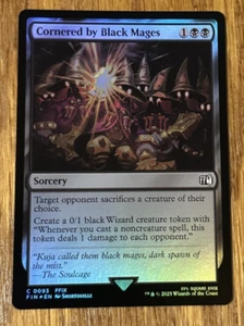 MTG Final Fantasy, Cornered by Black Mages - Foil - Picture 1 of 1