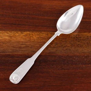 ROBERT KEAY PERTH SCOTTISH PROVINCIAL STERLING SILVER TEASPOON SHELL HERALDIC - Picture 1 of 5
