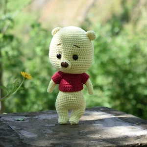 Winnie The Pooh Crochet Gift - Amigurumi Pooh Stuffed Toy - Picture 1 of 3