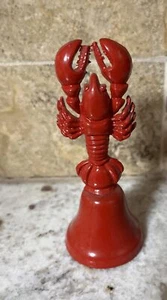 Crawfish Bell Red Dinner Collectible Metal Cajun Louisiana New Orleans 4" - Picture 1 of 14