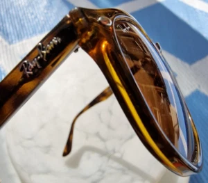 Ray Ban ' Hexagonal RB 4306 710/73 ' Polished Brown Sunglasses Italy ***RARE - Picture 1 of 13