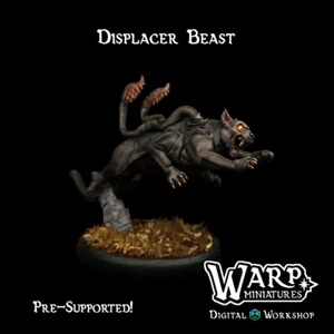 Displacer Beast/Dungeons and Dragons/TTRPG/Wargaming/Warp Miniatures - Picture 1 of 1