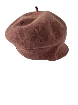 NWT Nine West Womens Wool Knit Newsboy Hat Mauve Pink One Size #MQ17 - Image 1 of 4