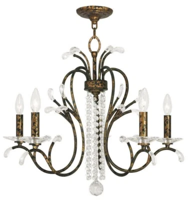 Livex Lighting 51005-71 Serafina Chandelier Hand Applied Venetian Golden Bronze - Image 1 of 4