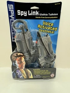 Vtg Nos Spy Gear 2 Way Walkie Talkies Headsets New 2002 - Picture 1 of 6