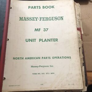 MASSEY FERGUSON Planter, Drills & Tool Carriers PARTS BOOK CATALOG Dealer Look!