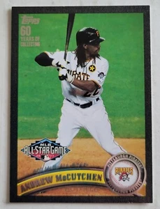 Rare 2011 Topps Update Andrew McCutchen Black All-Star US291 #10/60 SSP - Picture 1 of 2