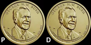 2020 Single Coin - P or D - George H.W. Bush Presidential Dollar "BU" US Mint - Picture 1 of 1